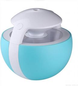 img 4 attached to 450Ml Colorful Elves Cool Mist Humidifier With 7 Colors Changing - Ultrasonic, Adjustable Mist Mode, Waterless Auto Shut-Off For Office, Bedroom, Baby - Blue