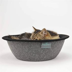 img 4 attached to 🐱 Hepper Cat Nest – Washable Bed with Removable Fleece Liner: Cozy Round Shape for Calming and Warming Your Indoor Cats