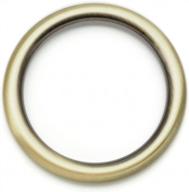 strong metal welded o-ring buckles for leather craft | set of 4 | brushed brass finish | 1 1/2 inch | craftmemore scog logo