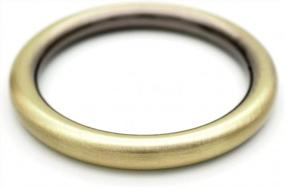 img 3 attached to Strong Metal Welded O-Ring Buckles For Leather Craft | Set Of 4 | Brushed Brass Finish | 1 1/2 Inch | CRAFTMEMORE SCOG