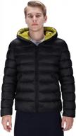 men's packable puffer jacket: dishang lightweight hooded warmth for cold weather logo