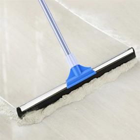 img 2 attached to YONILL Floor Squeegee for Concrete Floor - 50-inch Squeegee Broom with Extended Handle for Tile Floor, Heavy Duty Foam Water Wiper for Garage, Shower, Kitchen, Windows, Glass, Carpet and Pet Hair