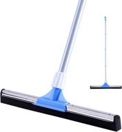 yonill floor squeegee for concrete floor - 50-inch squeegee broom with extended handle for tile floor, heavy duty foam water wiper for garage, shower, kitchen, windows, glass, carpet and pet hair logo