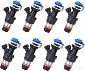 img 4 attached to 🚗 8pcs Fuel Injector with 2 Holes for Buick Cadillac, Escalade Chevy Silverado Express, Suburban, Tahoe, SSR, GMC Envoy, Sierra, Savana, Yukon, Hummer, Isuzu, 4.8 5.3 6.0 Part# 17113698 17113553 FJ10062