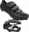 versatile cycling shoes for men and women - suitable for riding, indoor workouts, peloton, and compatible with shimano spd & look delta pedals - ideal for road and mountain biking logo