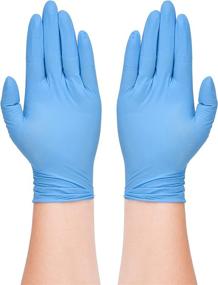 img 3 attached to 🧤 6 mil Blue Heavy Duty Disposable Nitrile Gloves - Latex Free, Powder Free for Cooking, Mechanic Tasks