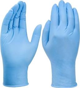 img 2 attached to 🧤 6 mil Blue Heavy Duty Disposable Nitrile Gloves - Latex Free, Powder Free for Cooking, Mechanic Tasks
