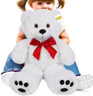 20-inch jumbo teddy bear - perfect stuffed animal plush toy for girls & kids on valentine's day! logo