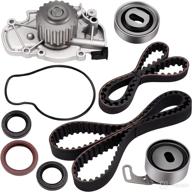 🔧 scitoo timing belt water pump gasket tensioner kit - fits isuzu oasis, acura cl, honda accord, odyssey - 2.2l 2.3l l4 sohc - 1994-2002 models - high performance parts logo