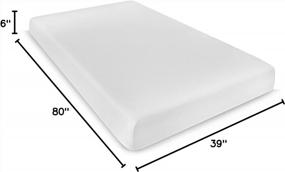 img 1 attached to Twin XL Memory Foam Mattress For College Students - BioPEDIC 6" Back To Campus