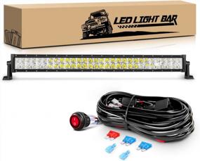 img 4 attached to Get Ready For Adventure With GOOACC 32 Inch Off Road Led Light Bar - Spot Flood Combo For Trucks, Jeeps, ATVs, And SUVs