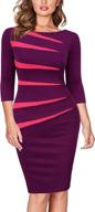 fortric sleeve stitching bodycon business women's clothing via dresses logo