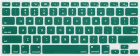 img 4 attached to Protect Your MacBook With MOSISO Silicone Keyboard Cover In Peacock Green - Compatible With MacBook Air & MacBook Pro (2010-2017)