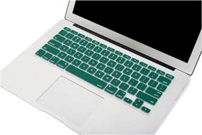img 2 attached to Protect Your MacBook With MOSISO Silicone Keyboard Cover In Peacock Green - Compatible With MacBook Air & MacBook Pro (2010-2017)