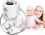🤱 convenient and silent electric wearable breast pump - lcd display, 2 mode & 9 levels adjustment logo
