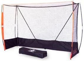 img 1 attached to Foldable Field Hockey Goal Net With Backstop And Powder Coated Frame - Bownet Portable 12' X 7', Black (Bow-FieldHockeyID)