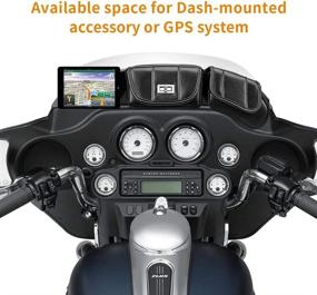 img 3 attached to 🧳 KEMIMOTO Touring Windshield Bags: Convenient Batwing Fairing Pouches for Touring Street Glide Electra Glide FLHX FLH (1996-2013)