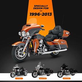 img 1 attached to 🧳 KEMIMOTO Touring Windshield Bags: Convenient Batwing Fairing Pouches for Touring Street Glide Electra Glide FLHX FLH (1996-2013)