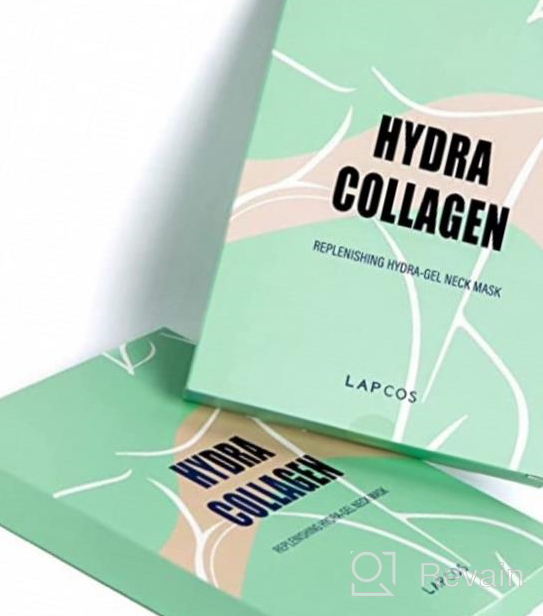 img 1 attached to Firm Skin & Reduce Fine Lines With LAPCOS Collagen Neck Mask - Hyaluronic Acid & Collagen Hydragel (5 Pack) review by Charles Osguthorpe