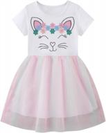 hileelang baby toddler girl cotton casual dress easter summer short sleeve basic tunic playwear shirt dresses логотип
