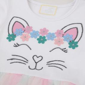 img 2 attached to HILEELANG Baby Toddler Girl Cotton Casual Dress Easter Summer Short Sleeve Basic Tunic Playwear Shirt Dresses