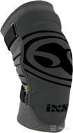 🦵 ixs unisex carve evo+ breathable moisture-wicking knee pads (grey, xxl) - compression sleeve support, padded protection for men & women logo