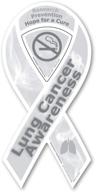 🎗️ 3 7/8” x 8” lung cancer awareness 2-in-1 ribbon magnet: ideal for vehicles & refrigerators - magnet america логотип