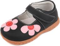 👸 stylish and comfy femizee leather design princess toddler girls' flat shoes логотип