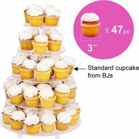img 2 attached to 5 Tier Round Acrylic Cupcake Stand-Cake Stand-Dessert Stand, Jusalpha 5RFs (With Base) Cupcake Tower