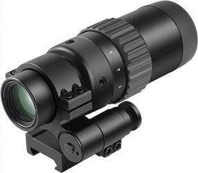 img 4 attached to Feyachi M36 1.5X - 5X Red Dot Sight Magnifier: Top-Quality Optics With Flip To Side Mount