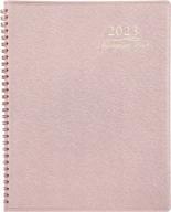 pink 2023 weekly appointment planner - jan to dec, daily/hourly 15 minute intervals, 8.26"x 10.7", wirebound logo