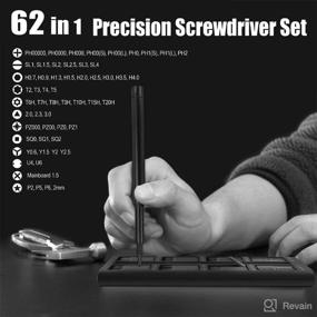 img 3 attached to 🔧 Canitu 62 in 1 Precision Mini Screwdriver Set: A Comprehensive Repair Tool Kit for Electronics, Glasses, and More