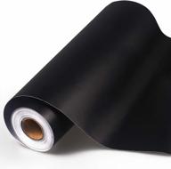 🔲 permanent matte adhesive vinyl roll - black, 11.8" x 60 ft - ideal for craft with bonus cutters included logo