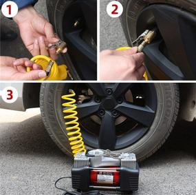 img 3 attached to CARPDR Adapter Inflator Accessories Compressor Tires & Wheels