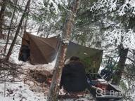 img 1 attached to 🏕️ OneTigris Bulwark Camping Tarp: Waterproof Bushcraft Shelter, Lightweight Hammock Rain Fly Portable Anti UV - 12.8ft x 9.5ft review by Mitchell Norman