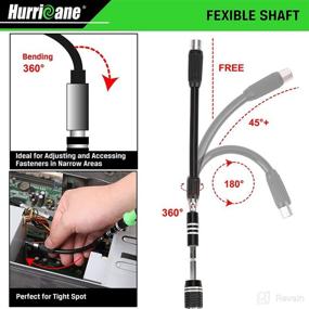 img 1 attached to 🔧 Комплект инструментов для точного ремонта компьютера HURRICANE - 142 предмета, набор отверток для электроники и ноутбука с 120 магнитных насадок - совместимый с iPhone, планшетом, PS4, Xbox, игровой консолью и MacBook.