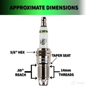 img 4 attached to E3 Spark Plugs E3.62: Unleashing Enhanced Performance with DiamondFIRE Technology! (1-Pack)