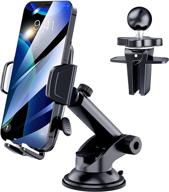 📱 suokuen universal car phone holder mount - windshield/dashboard/air vent mount for iphone, samsung, moto, huawei, nokia, lg smartphones logo