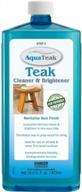 bring out the natural beauty of teak with aquateak cleaner & brightener! logo