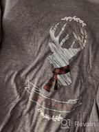 img 1 attached to Get Festive With Dresswel Womens Christmas Elk Print T Shirts And Plaid Graphic Sweatshirts review by Sheila Harp