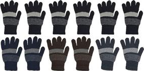 img 4 attached to 🧤 Ultimate Winter Gloves: Stretchy Wholesale Assorted Men's Accessories - Gloves & Mittens