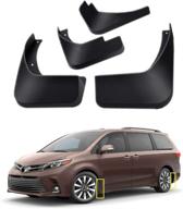 topgril mud flaps set for toyota sienna 2018-2020 | splash guard fender kit (4-pc) | front & rear логотип