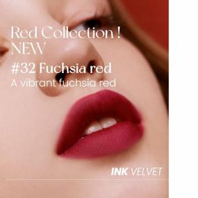 img 2 attached to Интенсивный и стойкий цвет губ с тушью Peripera The Velvet Lip Tint в наборе ALL MY RED