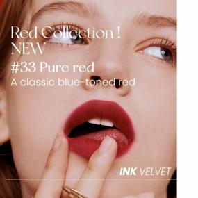img 1 attached to Интенсивный и стойкий цвет губ с тушью Peripera The Velvet Lip Tint в наборе ALL MY RED