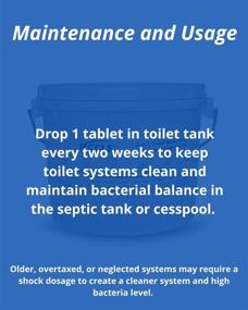 img 2 attached to 💧 CCLS Blue Toilet Bowl Tablets: All-in-One Tank Cleaner and Septic/Cess Pool Treatment (6 Month Supply)