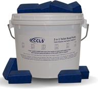 💧 ccls blue toilet bowl tablets: all-in-one tank cleaner and septic/cess pool treatment (6 month supply) logo