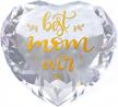 show mom your love with a stunning erwei diamond heart paperweight - perfect birthday or mother's day gift! logo
