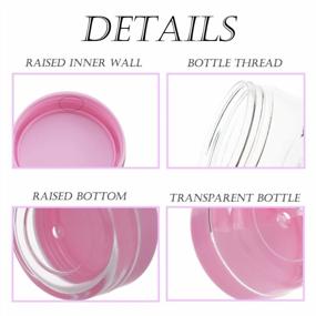 img 1 attached to 3 Gram Cosmetic Sample Containers With Lids, 25Pcs Empty Mini Makeup Jas, Pink Small Plastic Jars