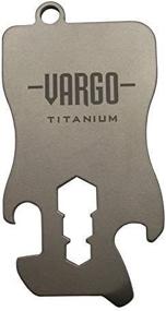 img 2 attached to Titanium Key Chain Tool By VARGO: The Ultimate Multi-Tool For Everyday Carry