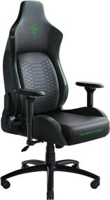 img 4 attached to Razer Iskur XL Gaming Chair With Enhanced Ergonomic Lumbar Support - High-Quality Synthetic Leather And Foam Cushions - Designed For Durability - Memory Foam Headrest - Black/Green